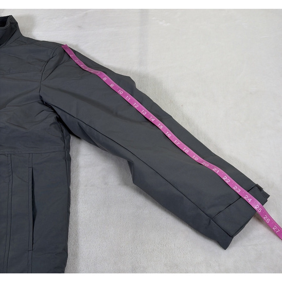 Lands' End Womens Medium 10-12 Grey Gray Fleece Lined Jacket Benefits Charity - Picture 6 of 16